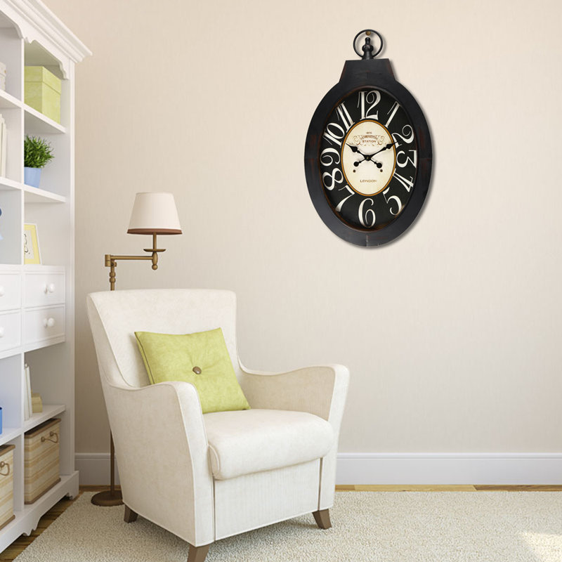 AdecoTrading VintageInspired Pocket "Kensington Station" Wall Hanging Clock & Reviews Wayfair.ca